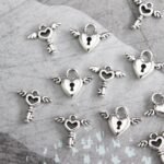 Antique Heart Charms Set
