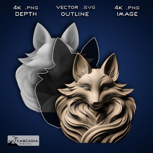 Fox Wolf Dog Laser Engrave Kit