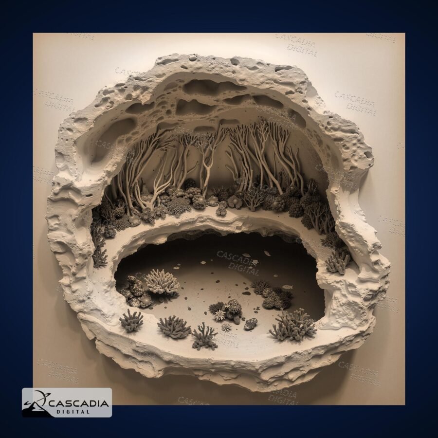 Ocean Beach Coral Reef Diorama