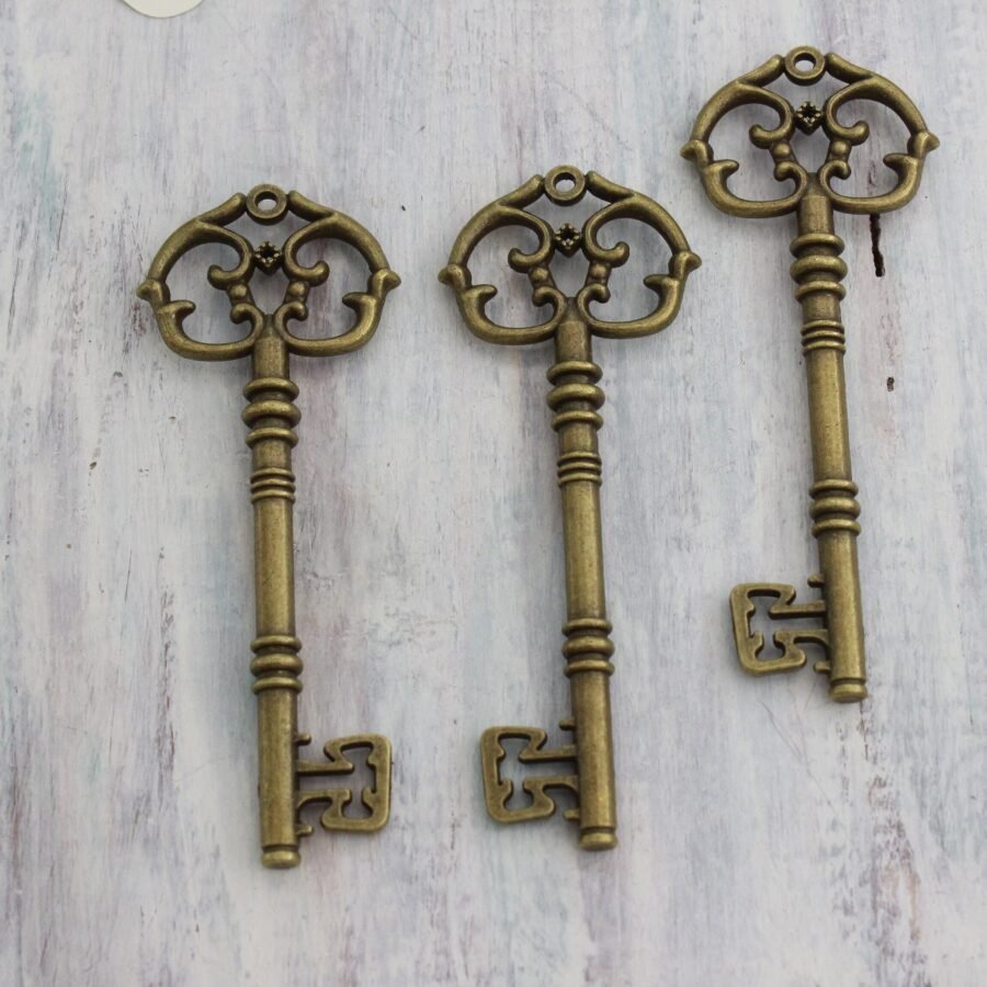 Victorian Style Key Charms Wholesale Lot