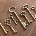 Vintage Brass Double Sided Master Keys